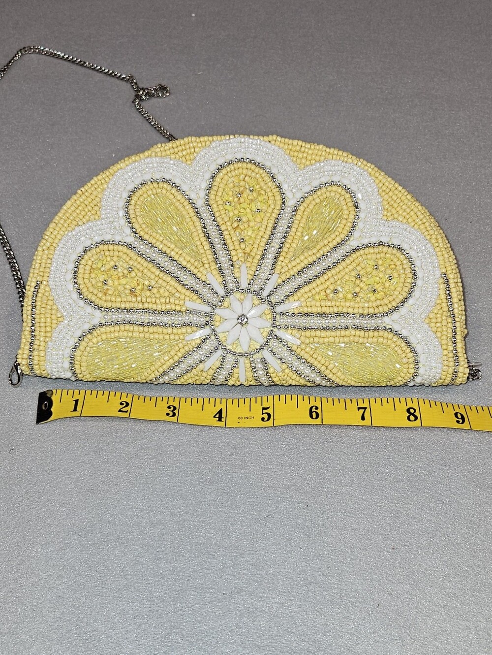 Studio 12 NWT Viral Beaded Lemon Wedge Crossbody Purse - Picture 11 of 13